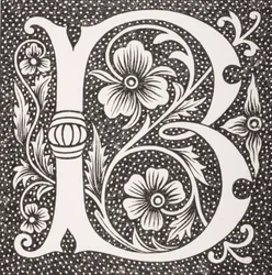 Verzierte Buchstabe 